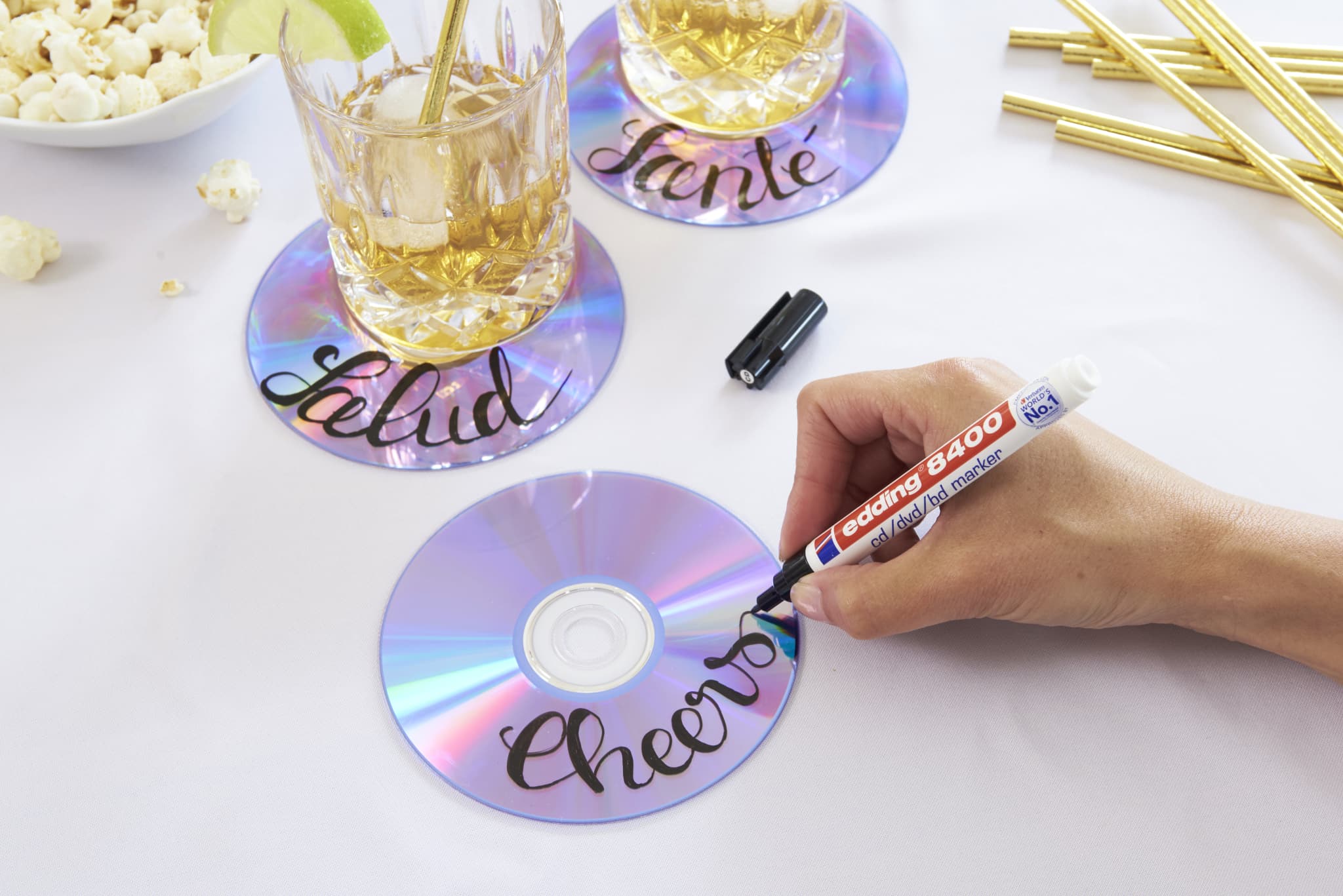Produktbild von edding 8400 CD/DVD/BD Marker 4er-Set