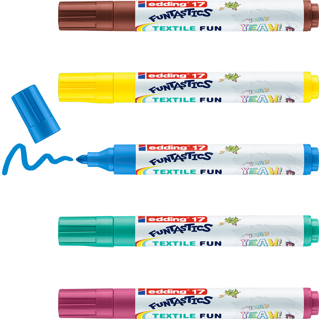 edding 17 FUNTASTICS Textilstifte-Set für Kinder kaufen »