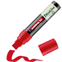 edding 52 EcoLine Lackmarker, wasserbasiert in Rot mit offener Kappe und einem gemaltem Strich