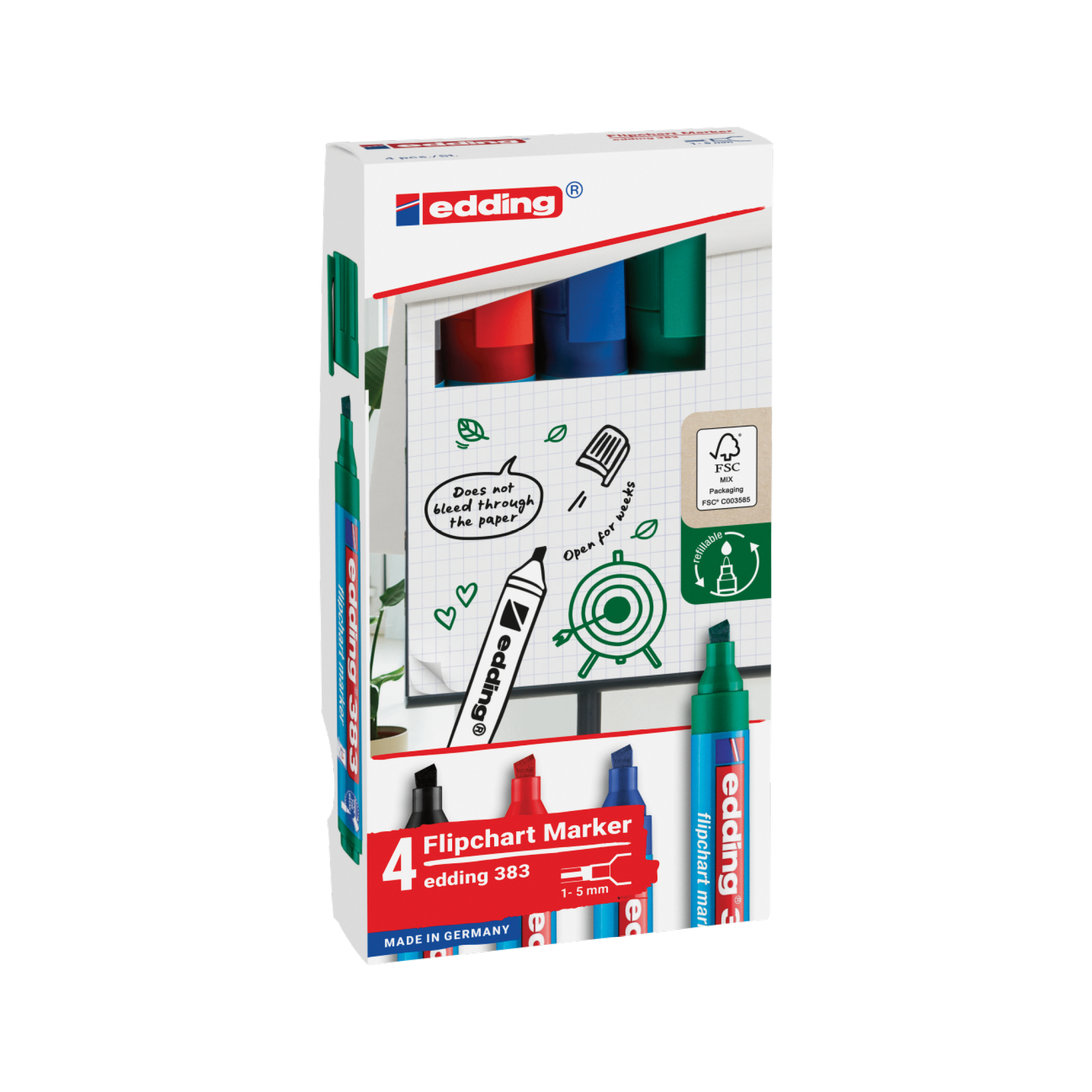 edding 383 Flipchartmarker 4er-Set