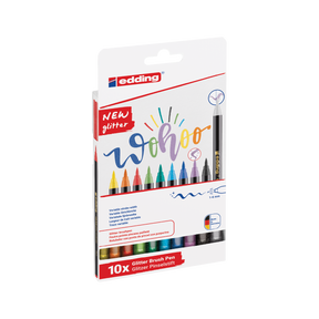 edding 1340 glitzer Pinselstift 10er-Set