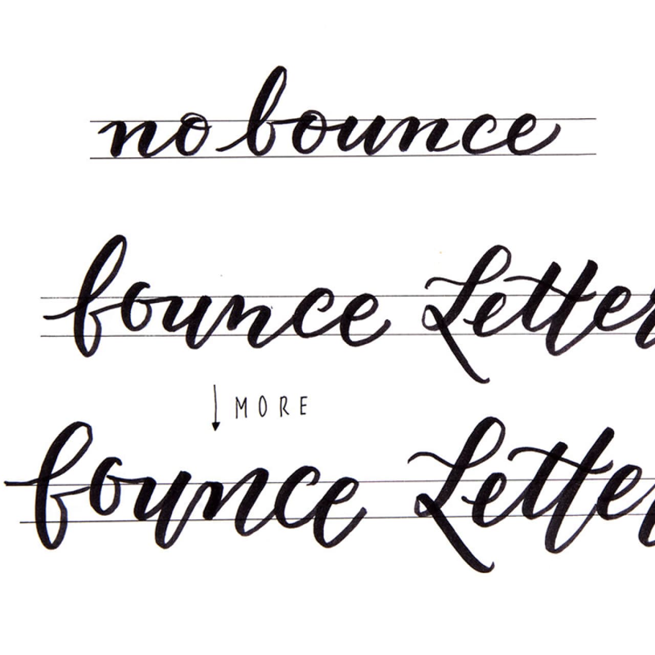 edding Bounce Lettering Buchstaben fürs Handlettering