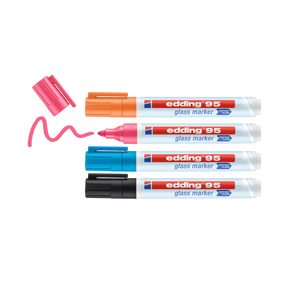 Produktbild von edding 95 Glasmarker 4er-Set